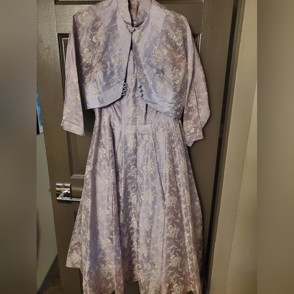VINTAGE Authentic 1946 dress with bolero size 12